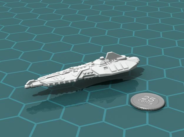 Stravok Shung Battleship in White Natural Versatile Plastic