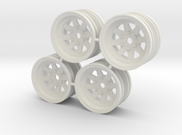 Rim Wagon Wheel Stock offset - Losi McRC/Trekker in White Natural Versatile Plastic