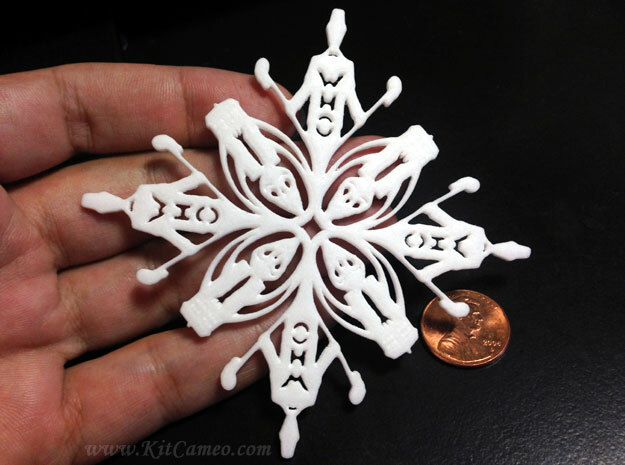Doctor Who: Eleventh Doctor Snowflake in White Processed Versatile Plastic