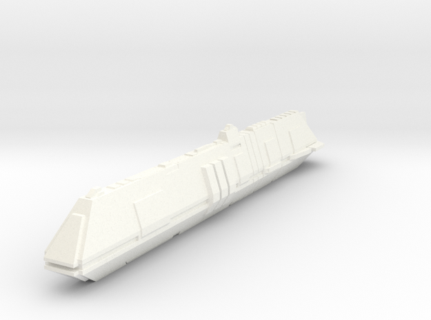 Futuristic Submarine Concept - Deep Shadow in White Processed Versatile Plastic