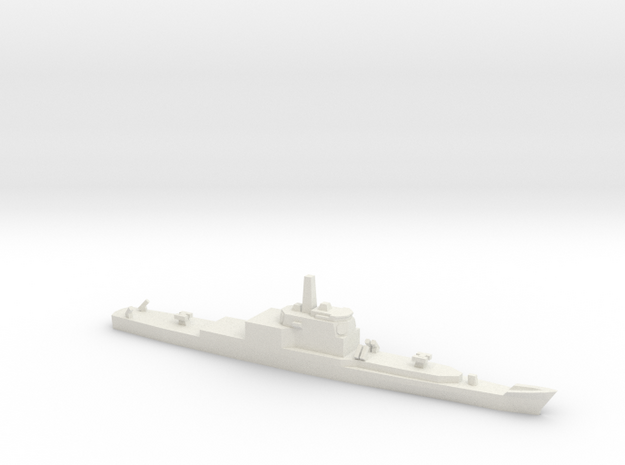 Long Beach Refitted with Aegis, 1/2400 in White Natural Versatile Plastic