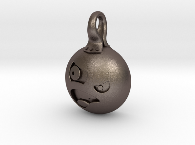 Angry in Polished Bronzed Silver Steel