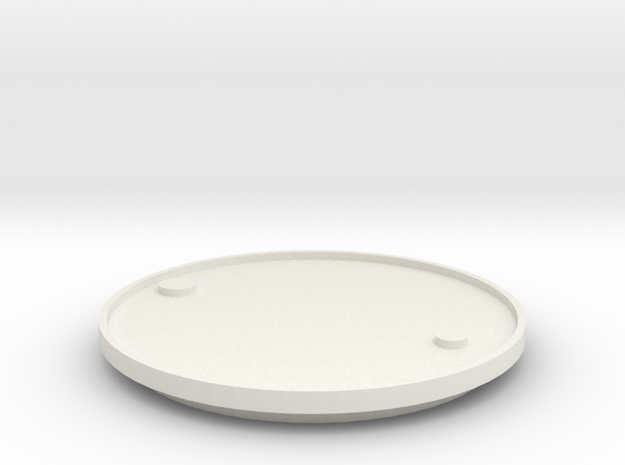1/14 Scale Lid For 205 Ltr Drum (54 Gal) in White Natural Versatile Plastic