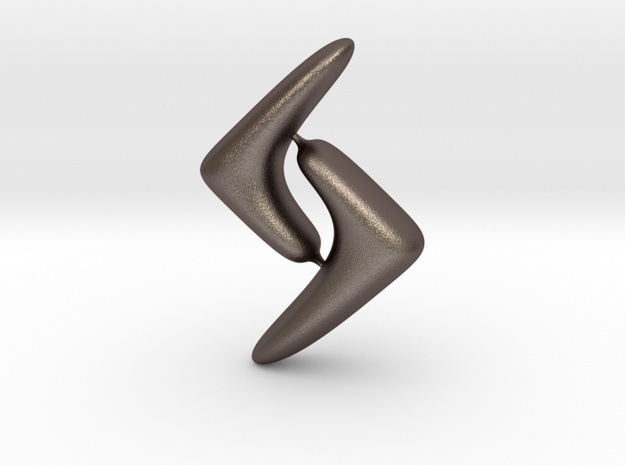 RUNE-G in Polished Bronzed Silver Steel