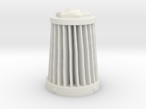 Immortan Joe Rebreather / Air Filter Component in White Natural Versatile Plastic