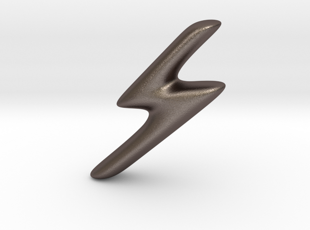 RUNE - S in Polished Bronzed Silver Steel