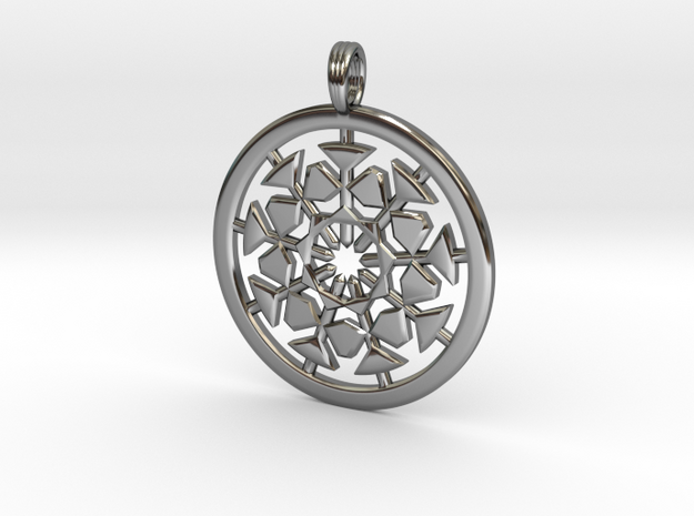 AETHER EXPLOSION in Fine Detail Polished Silver