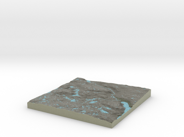 Terrafab generated model Sat Sep 12 2015 15:55:41  in Full Color Sandstone