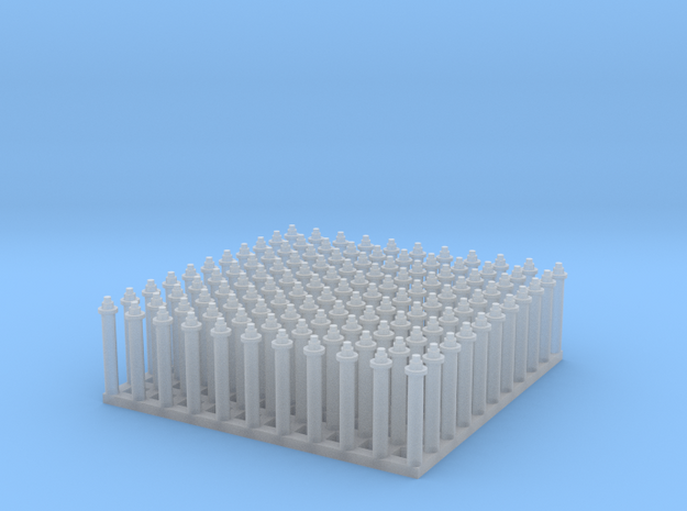 1:24 Hex Nut-Bolt-Washer Set (Size: 0.5") in Tan Fine Detail Plastic