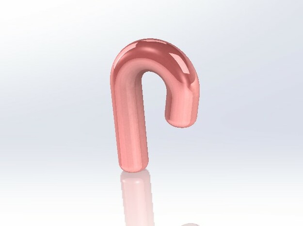 Cute candy CANE in Pink Processed Versatile Plastic