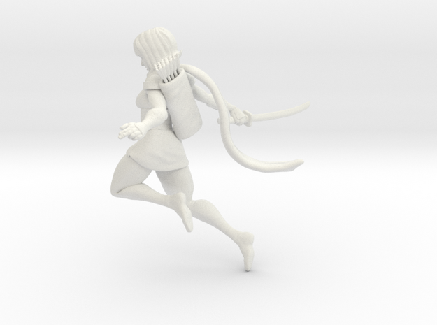 Ninja girl no base in White Natural Versatile Plastic