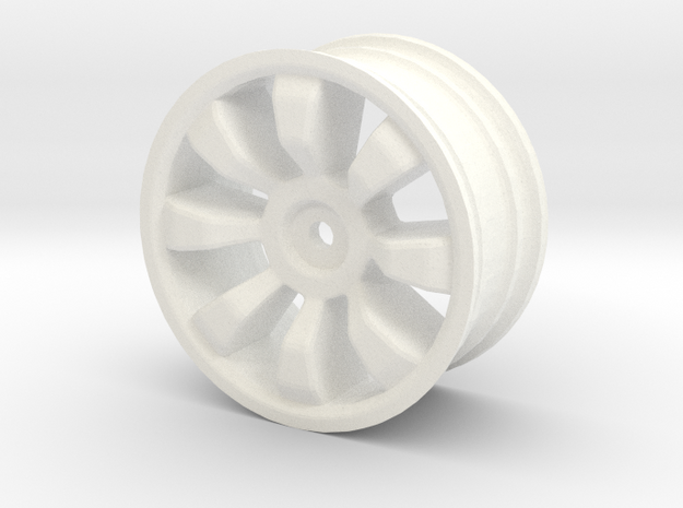 1/10 scale rc car wheel in White Processed Versatile Plastic