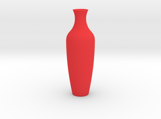 Amphor Vase Large in Red Processed Versatile Plastic