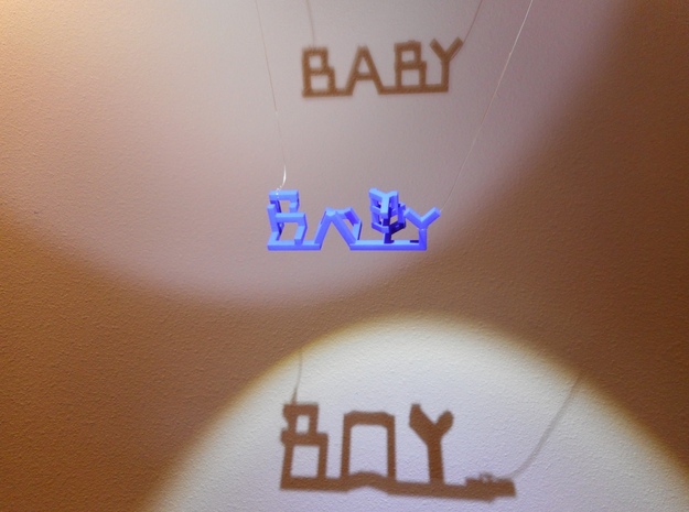 Baby Boy in Blue Processed Versatile Plastic