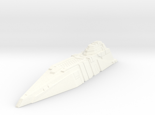 Missile Ship Concept - Heavy Thunder in White Processed Versatile Plastic