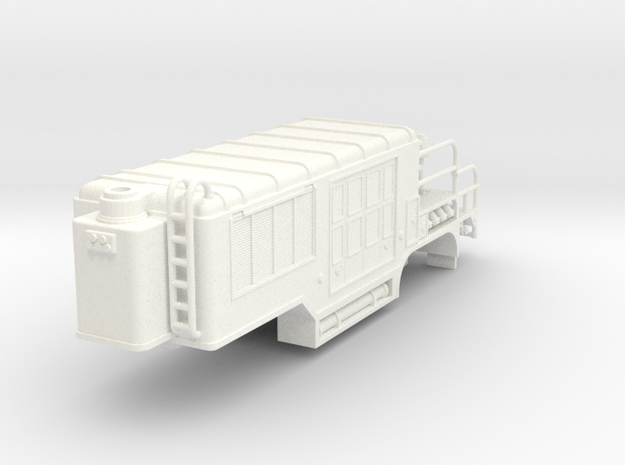 1/87 super pumper trailer in White Processed Versatile Plastic