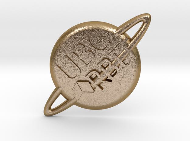 Orbit Pin in Polished Gold Steel