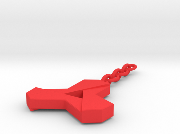 bussiness keychain Tom Van Paemel in Red Processed Versatile Plastic