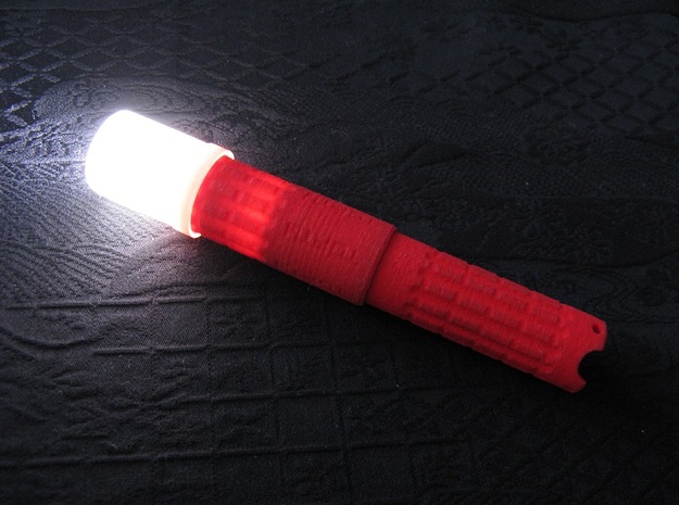Diffuser for AAA Torch 1 (Flashlight) in Smooth Fine Detail Plastic