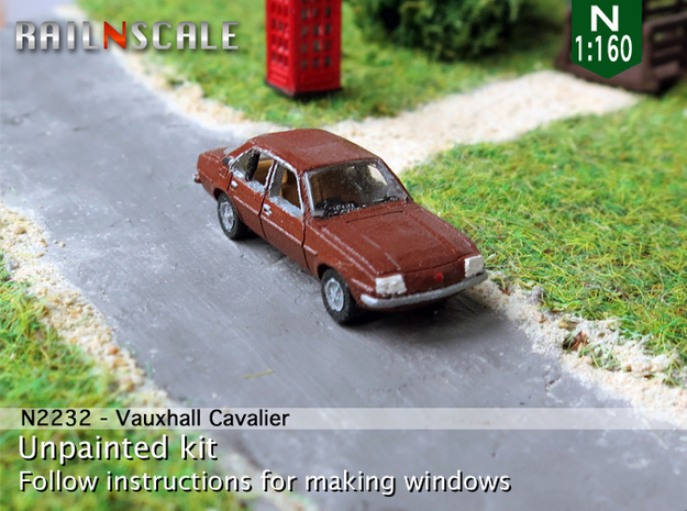 Vauxhall Cavalier Mk1 (N 1:160) in Tan Fine Detail Plastic
