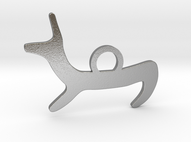 Canis simplex_Spike in Natural Silver