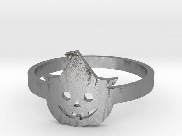 [Halloween] Pumpkin with hat in Natural Silver