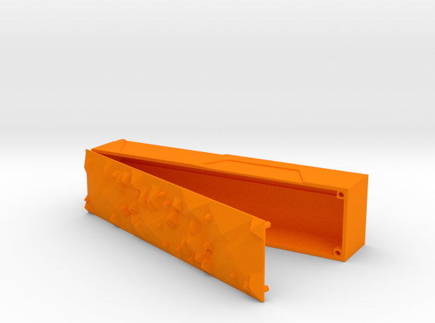 Pencilcase open in Orange Processed Versatile Plastic