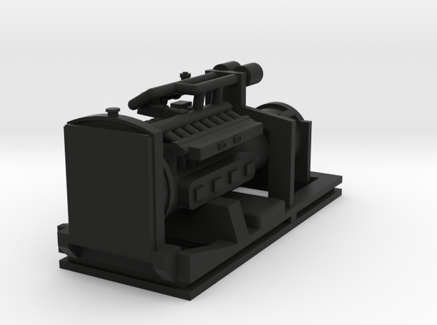 Generator 135kva - HO87:1 Scale in Black Natural Versatile Plastic