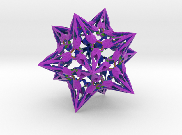 complex stellate icosahedron "Eladrin Form" in Full Color Sandstone