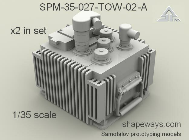 1/35 SPM-35-027-TOW-02-A x2 in set TOW FCS in Clear Ultra Fine Detail Plastic