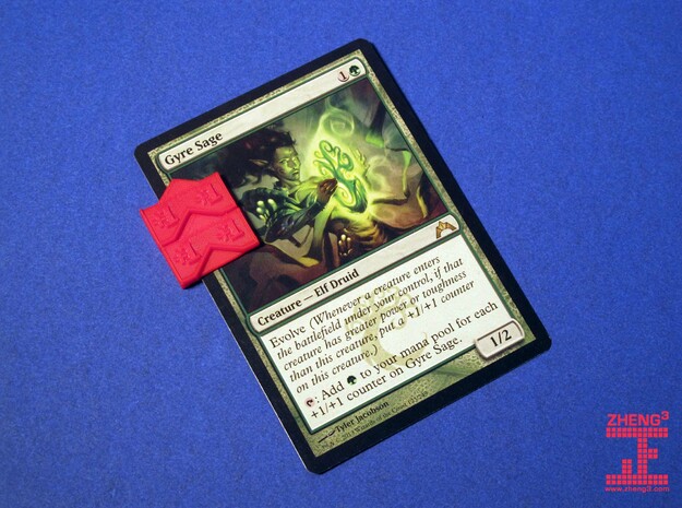 Magic: The Gathering +1/+1 Counter in Red Processed Versatile Plastic