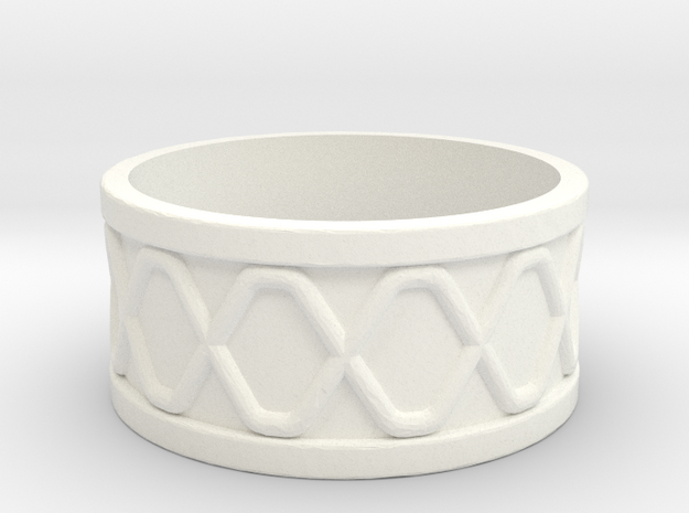 Lightsaber Ring3 in White Processed Versatile Plastic