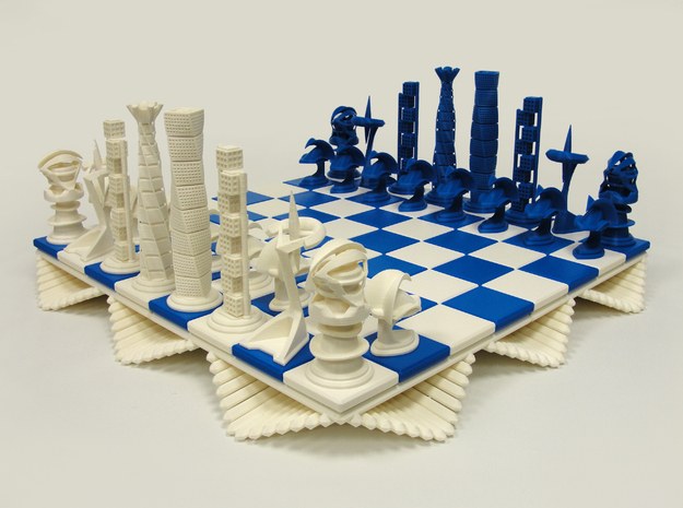 Chess Set Queen in White Natural Versatile Plastic
