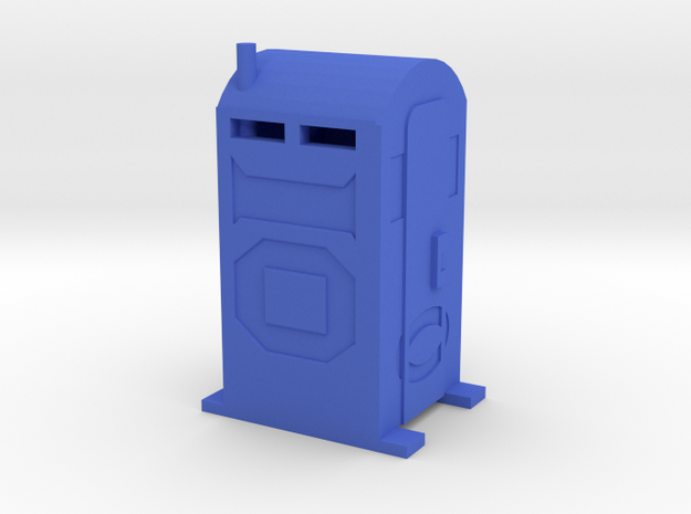 PortaPotty - 'O' 48:1 Scale in Blue Processed Versatile Plastic