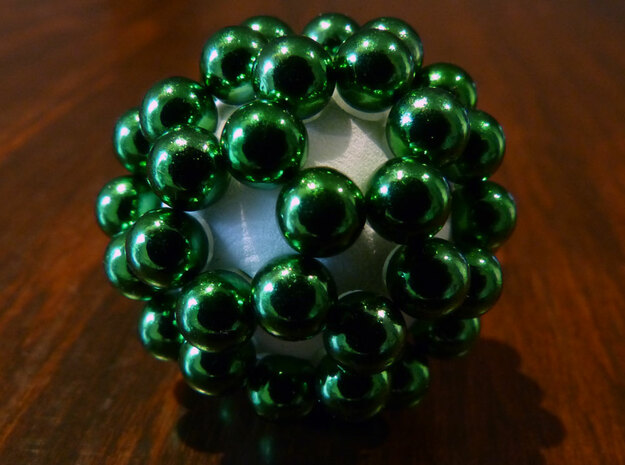 Spherical magnet buckyball scaffold