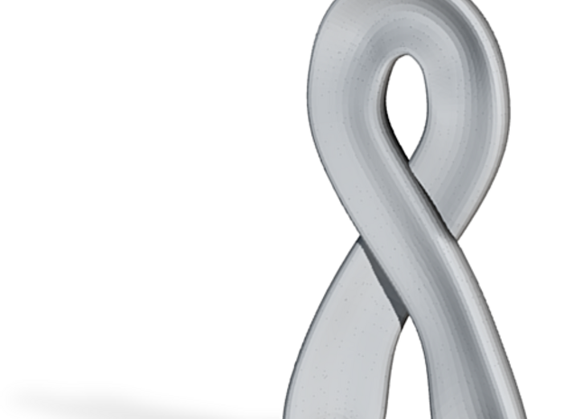 Invisible illness Ribbon Pendant in Tan Fine Detail Plastic