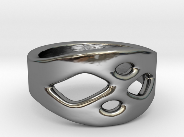 Frohr Design Ring Easy Style in Fine Detail Polished Silver