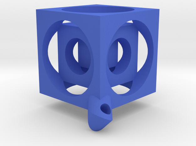 Henkk's Cube in Blue Processed Versatile Plastic