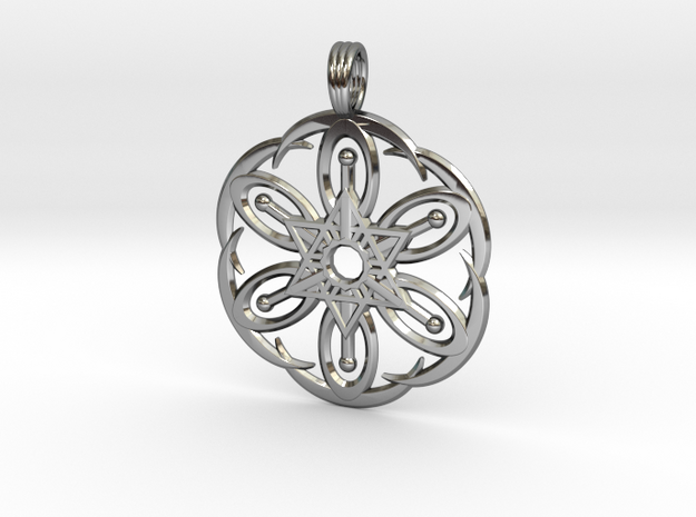 MOON BLOSSOM in Fine Detail Polished Silver