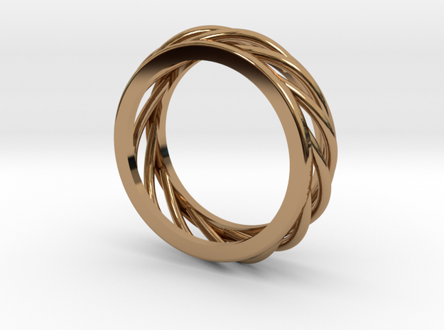 ring 1 in Polished Brass