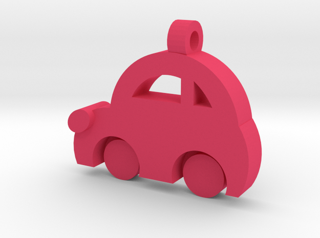 Minicooper Pendant in Pink Processed Versatile Plastic
