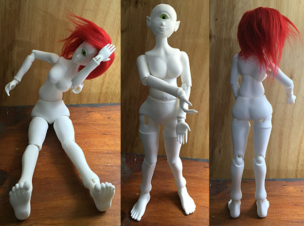 Cyclops BJD 1:6 Fashion doll scale in White Processed Versatile Plastic