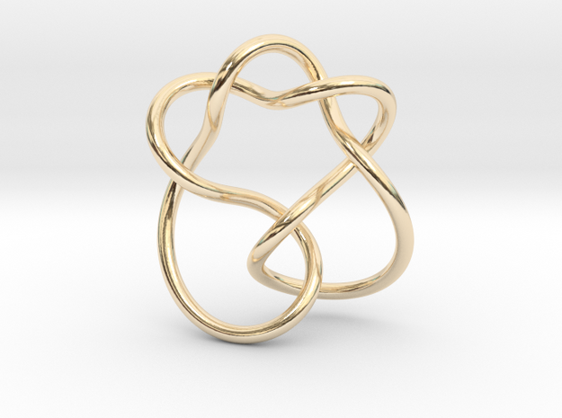 0364 Hyperbolic Knot K4.1 in 14K Yellow Gold