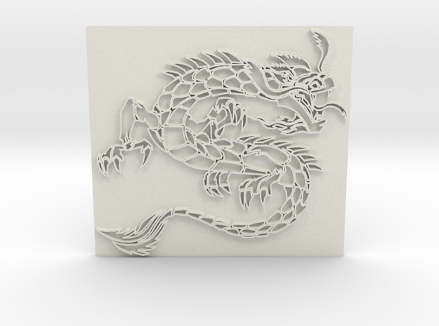 Dragon3 in White Natural Versatile Plastic