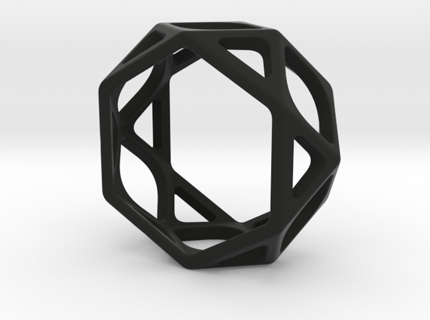 Structural Ring size 5 in Black Natural Versatile Plastic