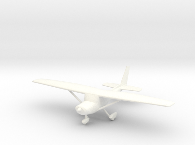 Cessna 152 in 1/96 Scale in White Processed Versatile Plastic