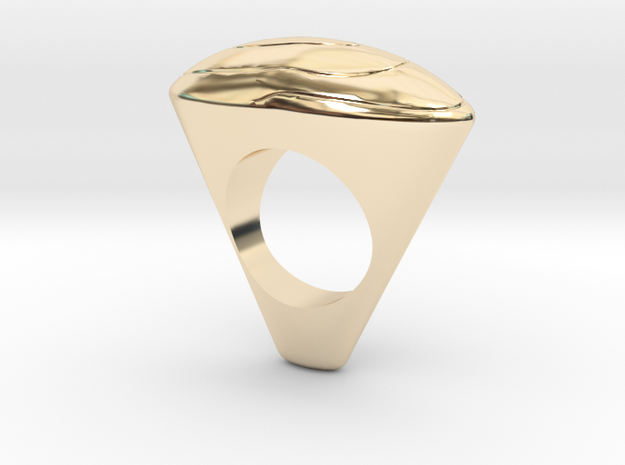 Ring arts oval in 14K Yellow Gold