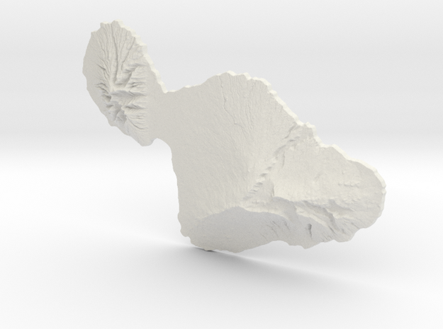 Maui, 1:500000, Navigator Series in White Natural Versatile Plastic
