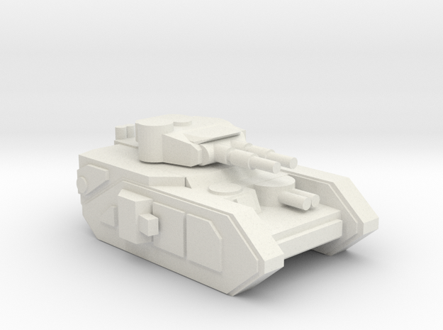 [5] Heavy Tank (Dual Cannon) in White Natural Versatile Plastic