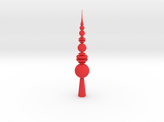 Christmas Tip in Red Processed Versatile Plastic